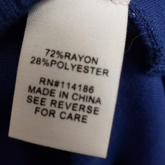 89th & Madison Blue Color Block Sweater A Line - Picture 7 of 8